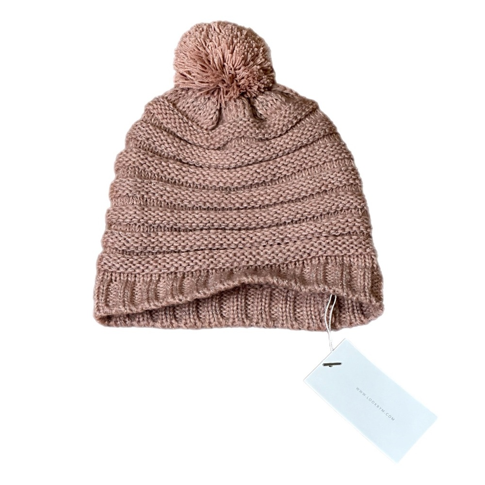 Tuckernuck Look by M Pom Pom Knit Beanie NWT